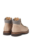 Brunello Cucinelli Brunello Cucinelli Nubuck mountain-style boots with wool and cashmere insert