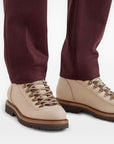 Brunello Cucinelli Brunello Cucinelli Nubuck mountain-style boots with wool and cashmere insert