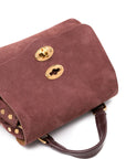 Zanellato Zanellato Postina Baby bag in red barbera nubuck leather