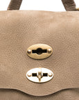 Zanellato Zanellato Baby Postina messenger bag in nubuck leather brown brandy