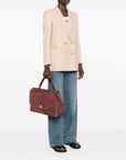 Zanellato Zanellato Postina Jones Medium handbag in vinaccio suede leather