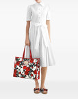 Dolce & Gabbana Dolce & Gabbana Large rose-print shoulder bag