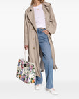 Dolce & Gabbana Dolce & Gabbana-Portofino Light Strobel sneakers in white and pink calf leather