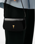 Ami Paris Ami Paris Glazed Leather Small Crossbody Paris Paris Bag