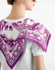 Dolce & Gabbana Dolce & Gabbana foulard-panelled cotton T-shirt