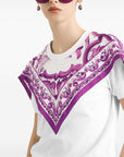 Dolce & Gabbana Dolce & Gabbana foulard-panelled cotton T-shirt