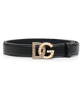 Dolce & Gabbana Dolce & Gabbana DG-logo embellished leather belt