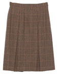 Saint Laurent Saint Laurent Prince of Wales wool and cashmere midi skirt