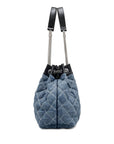 Marc Jacobs Marc Jacobs The Quilted Denim Large Chain Sack Bag