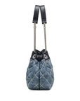 Marc Jacobs Marc Jacobs The Quilted Denim Chain Sack Bag
