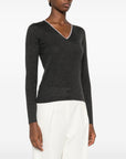 Brunello Cucinelli Brunello Cucinelli V-neck embellished sweater