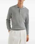 Brunello Cucinelli Brunello Cucinelli Rib-knit polo sweater