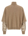 Brunello Cucinelli Brunello Cucinelli Sequin-embellished high-neck sweater