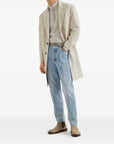 Brunello Cucinelli Brunello Cucinelli Herringbone twill zip-neck sweater