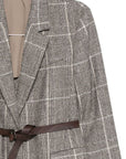 Brunello Cucinelli Brunello Cucinelli Check belted blazer