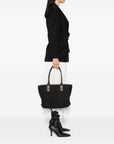 Hogan Pre Hogan Pre Script Shopping leather-trimmed tote bag