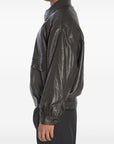 Saint Laurent Saint Laurent Leather flap-pocket jacket