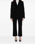 Saint Laurent Saint Laurent Cassandre double-breasted velvet jacket