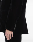 Saint Laurent Saint Laurent Cassandre double-breasted velvet jacket