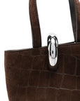 JACQUEMUS JACQUEMUS Crocodile-Effect Ring-Detail Tote Bag