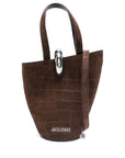 JACQUEMUS JACQUEMUS Crocodile-Effect Ring-Detail Tote Bag