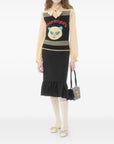 Valentino Valentino Cat-motif stripe-detail vest