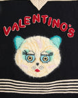 Valentino Valentino Cat-motif stripe-detail vest