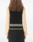 Valentino Valentino Cat-motif stripe-detail vest