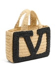 Valentino Garavani Valentino Garavani Viva Superstar Small Raffia Shopping Bag