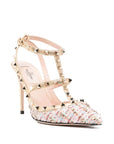 Valentino Garavani Valentino Garavani Rockstud tweed slingback pumps