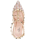 Valentino Garavani Valentino Garavani Rockstud tweed slingback pumps