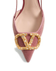 Valentino Garavani Valentino Garavani 80mm VLogo Signature embellished pumps
