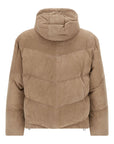 Brunello Cucinelli Brunello Cucinelli Quilted suede down jacket