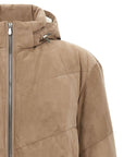 Brunello Cucinelli Brunello Cucinelli Quilted suede down jacket