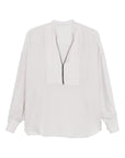 Brunello Cucinelli Brunello Cucinelli Monili-chain silk blouse