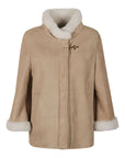 Fay Fay Leather shealing cape