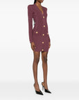 Balmain Balmain V-Neck Knitted Mini Dress