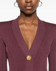 Balmain Balmain V-Neck Knitted Mini Dress