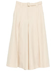 Zimmermann Zimmermann Belted Wide-Leg Wool Blend Trousers