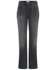 Marine Serre Marine Serre Moon Laser Grey Wash Denim Straight Jeans