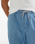 Brunello Cucinelli Brunello Cucinelli Trousers Clear Blue