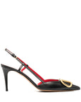 Valentino Garavani Valentino Garavani Vlogo Signature Slingback Décolleté In Calfskin 80mm