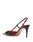 Valentino Garavani Valentino Garavani Vlogo Signature Slingback Décolleté In Calfskin 80mm