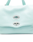 Zanellato Zanellato Postina® Baby Bag In Hammered Leather Blue Celentano