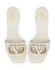 Valentino Garavani Valentino Garavani V-Logo sandals with 60mm cut-out