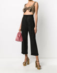 Dolce & Gabbana Dolce & Gabbana-Leopard-print cotton crop top