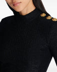 Balmain Balmain monogram high-neck top