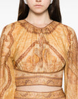 Zimmermann Zimmermann Wanderlust cotton and silk top