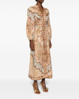 Zimmermann Zimmermann V-neck long sleeves Wanderlust linen midi dress
