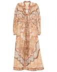 Zimmermann Zimmermann V-neck long sleeves Wanderlust linen midi dress